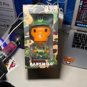 Bape Play A Bathing Ape Baby Milo Baseball Figure 100% Authentic